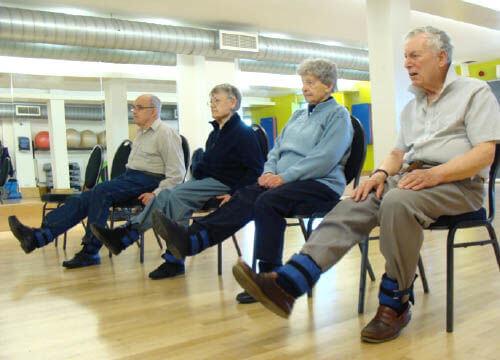 Image of someone taking part in a NERS fall prevention session Image of someone taking part in a NERS fall prevention session