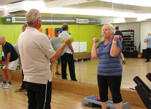 Image of someone taking part in a NERS balance and strength session Image of someone taking part in a NERS balance and strength session