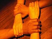 Image of linked hands