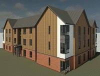 Design plans for the new flats in Newtown