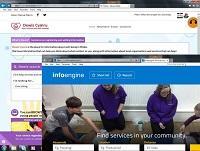 Image of Dewis and Infoengine websites