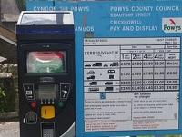 Image of a Powys parking meter