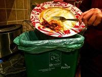 Image of food being recycled