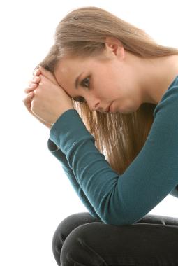 Image of a girl looking sad