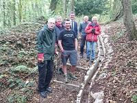 Image of some volunteers at the Offa's Dyke trail Image of some volunteers at the Offa's Dyke trail