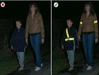 Image of people wearing reflective gear