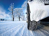 MR 645web - Prepare your car for winter driving Image of a car tyre in the snow