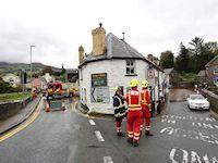 Image of flooding in Crickhowell