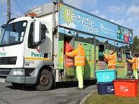Image of a recycling lorry