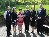 Image of new Chairman receiving the chain of office Image of new Chairman receiving the chain of office