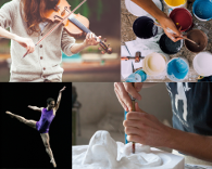 MR822 Arts bursaries on offer from Powys County Council Image of artist musician sculptor and dancer