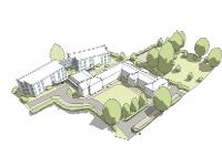 Artist's impression of Neuadd Maldwyn extra care