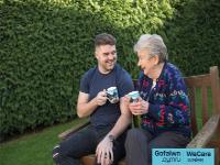 MR 866 - Social care careers event at Llandrindod Wells Image of carer with client