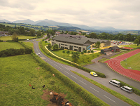 Artists impression of new Brecon High School