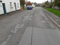 Image of road through Llyswen Image of road through Llyswen